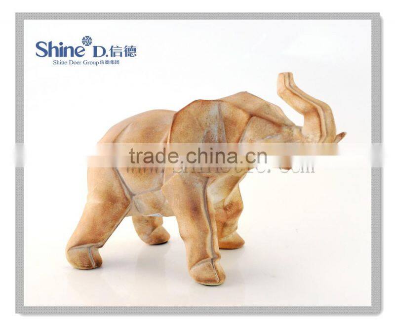 Small Standing Elephant statues for table top home figurine decoration