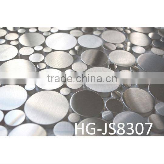 Random Circles Stainless Steel mosaic Tile HG-JS8307