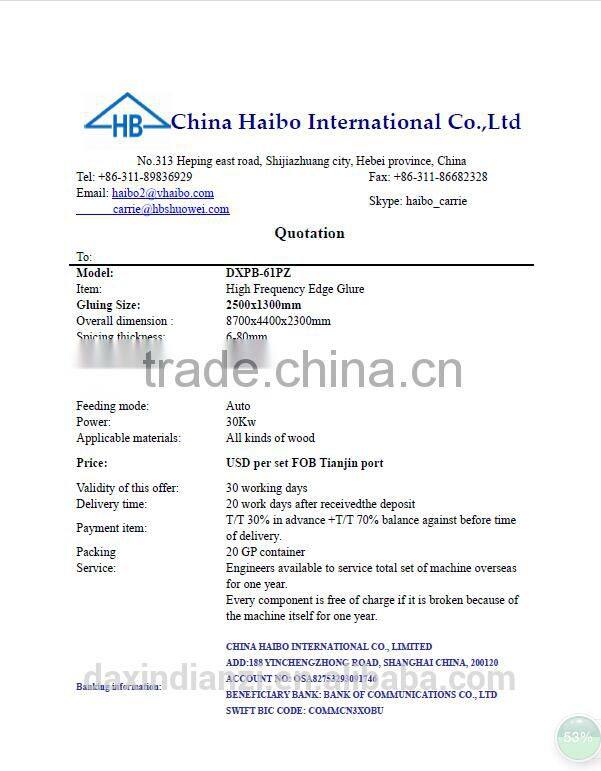 automatic vacuum Edge Gluer machine from Daxin