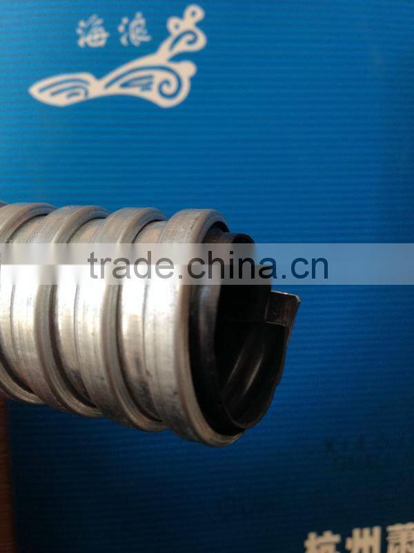Plastic coated metal hose