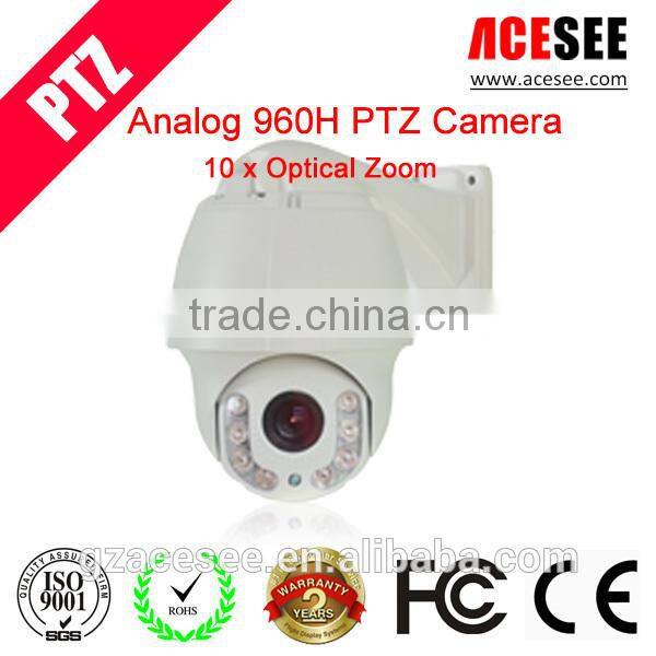 ACESEE Weatherproof Outdoor Zoom Lens PTZ Dome Camera Pan/Tilt/Zoom