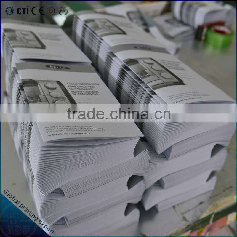 saddle stitching black and white spcgz book printing in China