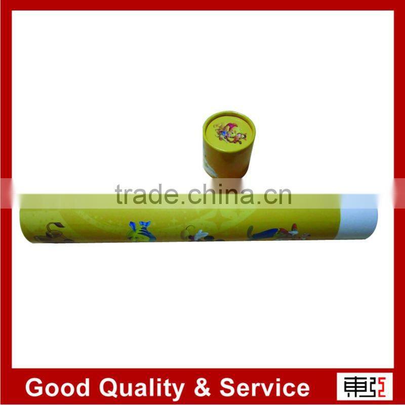 colourful long round shape paper packing box with glossy lamination