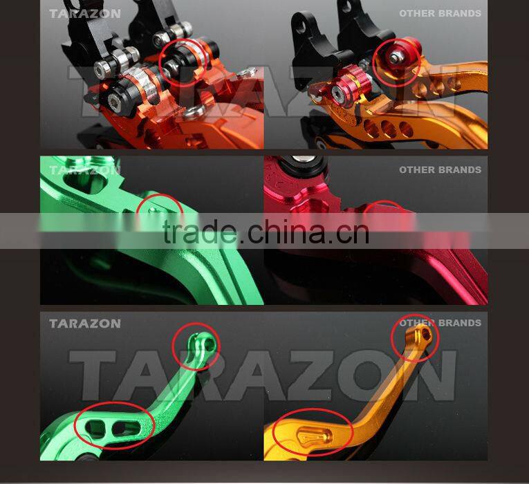 CNC Motorcycle Billet Alloy Aluminum Folded Extendable Road Bike Handlebar Brake Clutch Levers