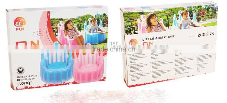 giant inflatable crown children sofa for kids