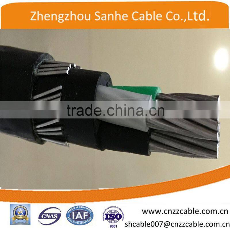 Aluminum /XLPE/PVC Conductor aluminum 8000 Concentrico 2x10mm2