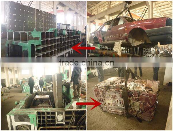 YQD-2500 New design fully automatic high density waste car baler car trash compactor (CE ISO)