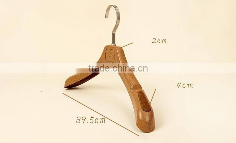 New Design Thick Plastic Hanger for Coats and Suit,Imitation Wood Color