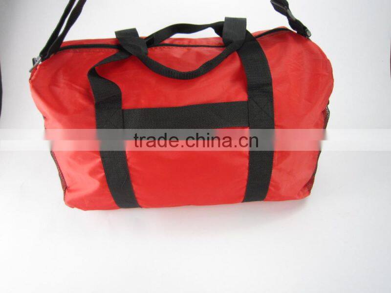 2016 Custom portable cheap trendy folding sport bag travel bag gym duffle bags