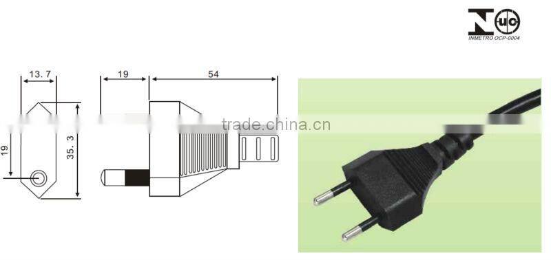brazil standard power cord electrical plug