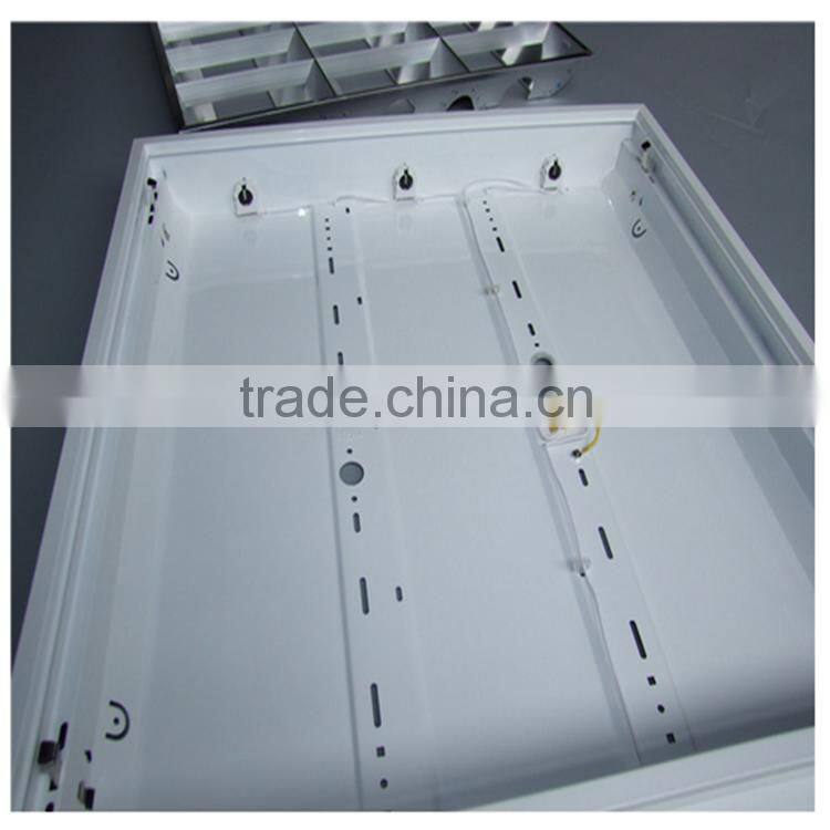 T8 grid fluorescent ceiling light fixture