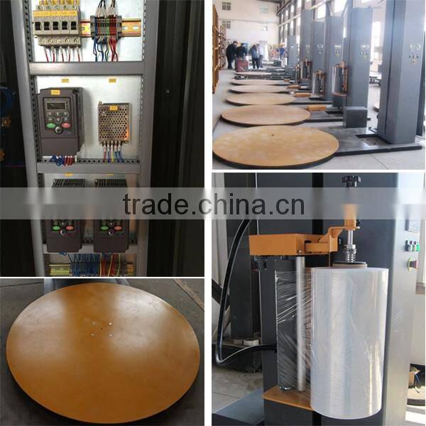 Ecnomic cost semi-auto pallet stretch wrapper