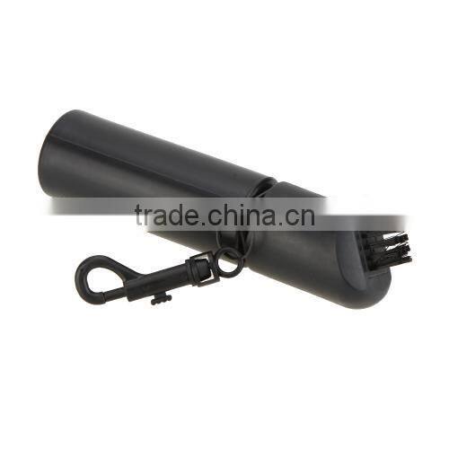 Black Golf Iron Club Ball Plastic Cleaning Brush with Water Bottle 150ML