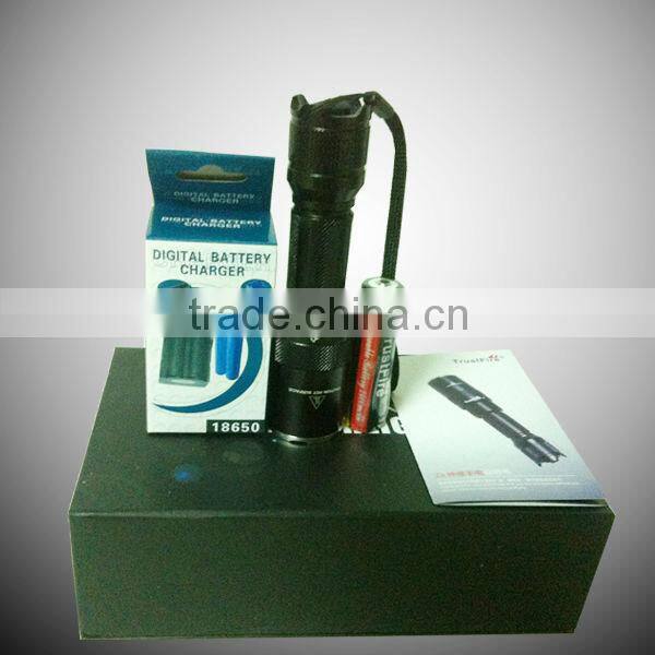2013 most popular TrustFire Z6 led zoom bottle led light 1000lm powerful flashlights CREE xml t6 aluminum cree torch
