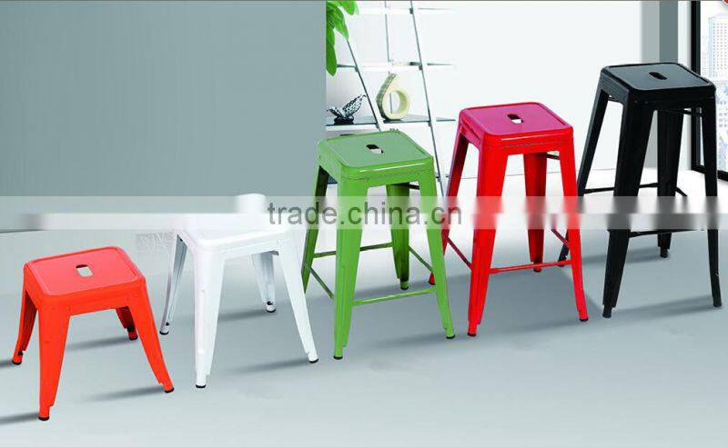 Vintage Metal Height Adjustable Bar Stool for Sale