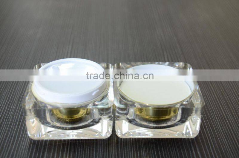 aluminum and plastic cosmetic packaging cream jar, 10g 30g 50g plasitc jar