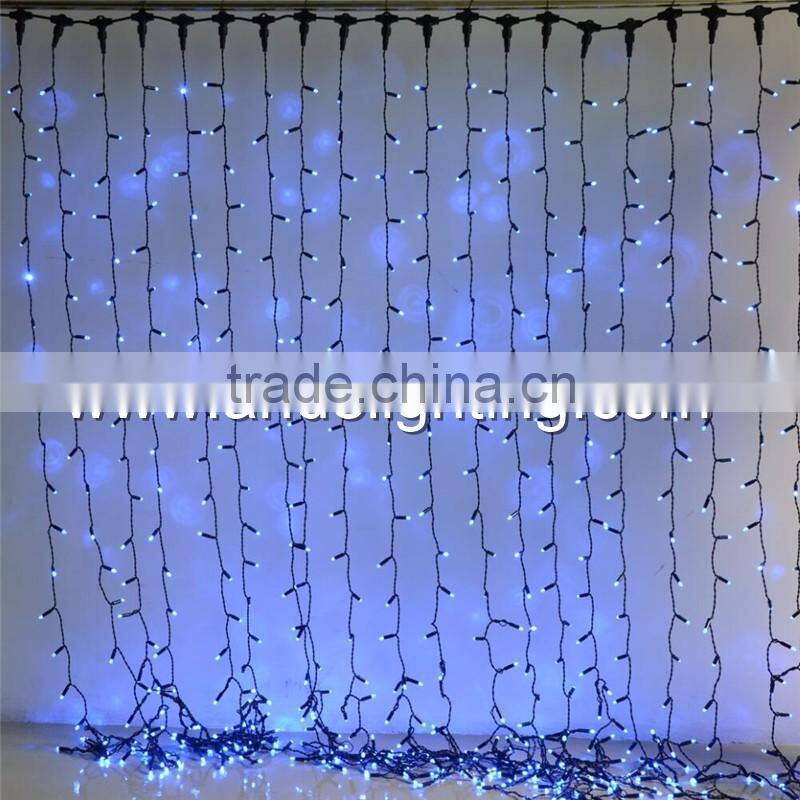 outdoor use connectable led curtain lights for christmas decorations