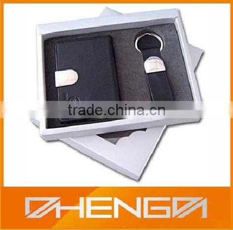 High quality customized made-in-china Black Leather Gift Set For Packaging(ZDG12-031)