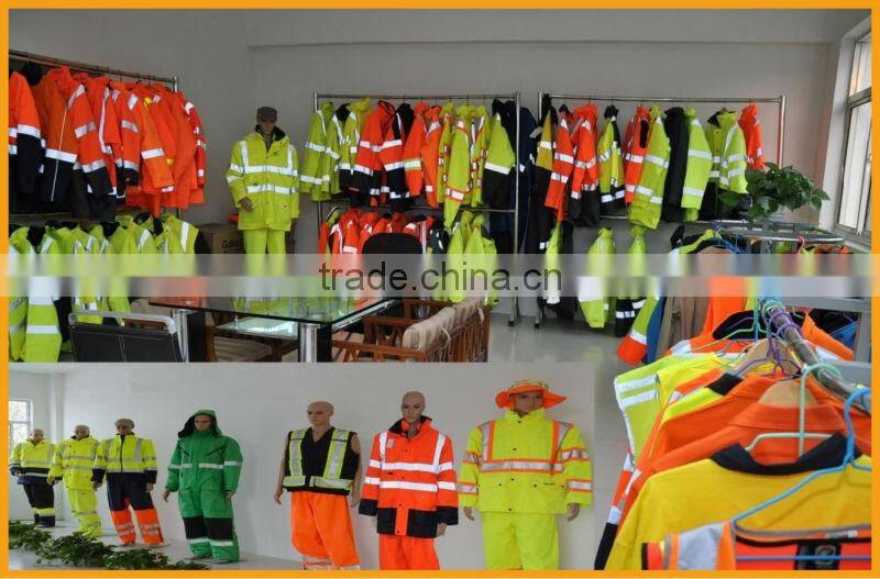 4 in 1 high visibility safety reflective fluorescein jacket