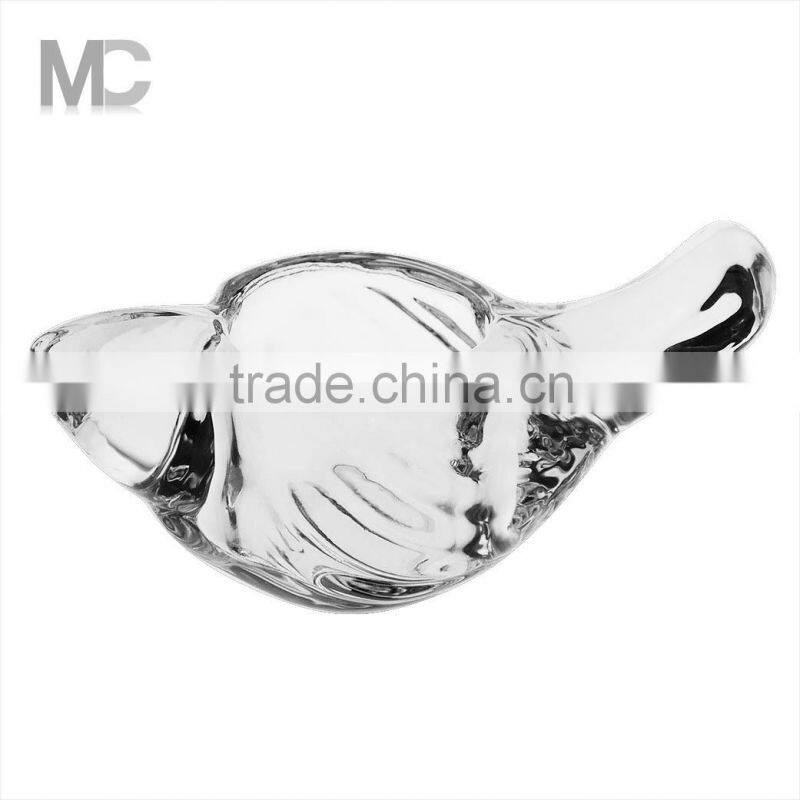 Bird Shape Decorative Tealight Votive Clear Glass Candle Holder
