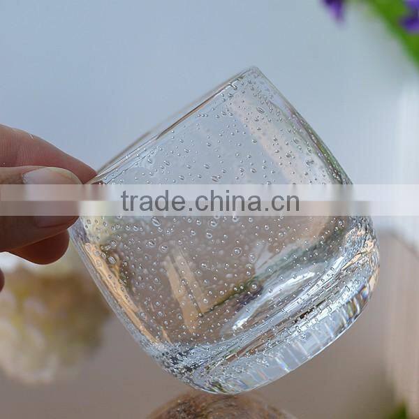 Glass candle container glass type for sale