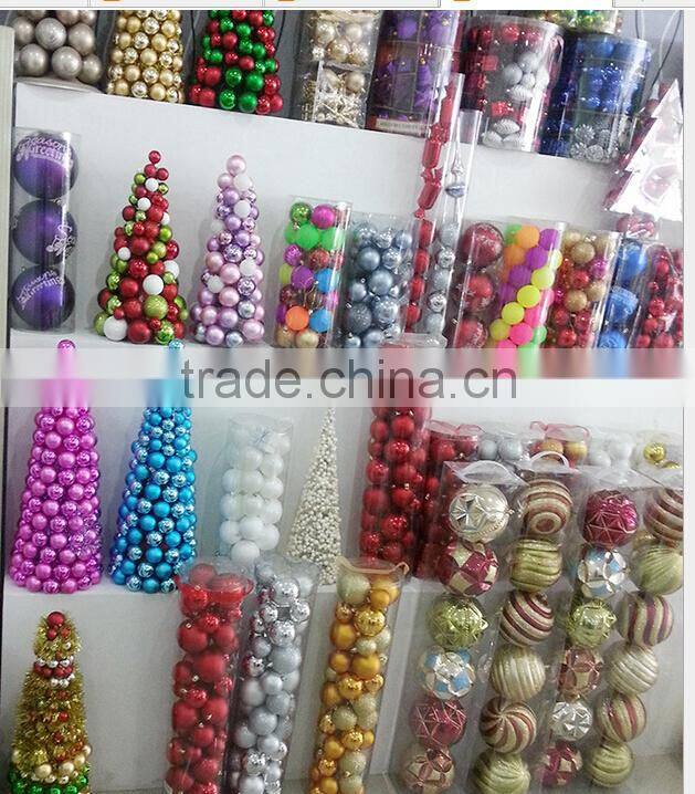 Wholesale Custom Christmas Crystal Ball Baubles XMAS Tree Ornament