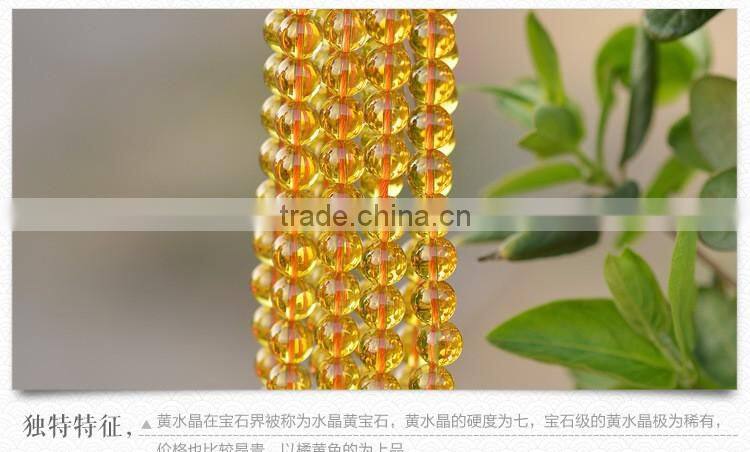 4mm 6mm 10mm 12mm 14mm synthetic yellow cheap AAAAA grade wholesale gemstones citrine