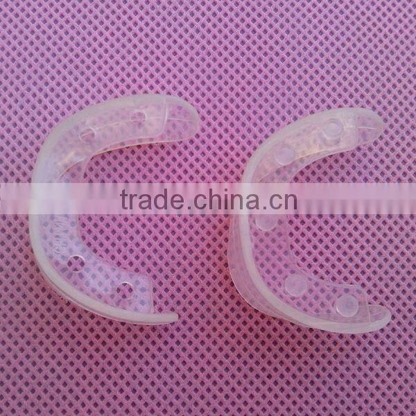 comfortable fit teeth whitening mouth tray, home use mouth pieces, dental impression tray, transparent dental mouth tray