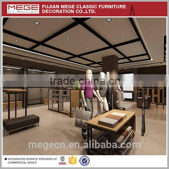 High end wooden wall shelf design for clothes