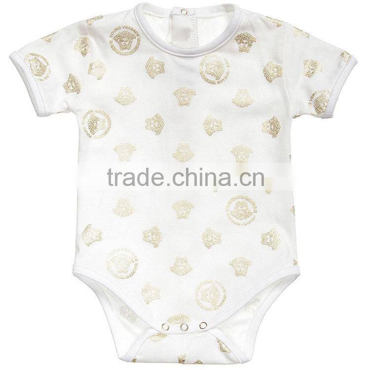 100% cotton baby infant rompers custom print