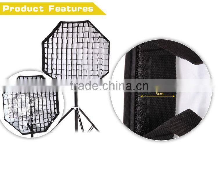 Wholesale professional speedlite umbrella softbox 80cm 32" with honeycomb grid for speedlite flash light