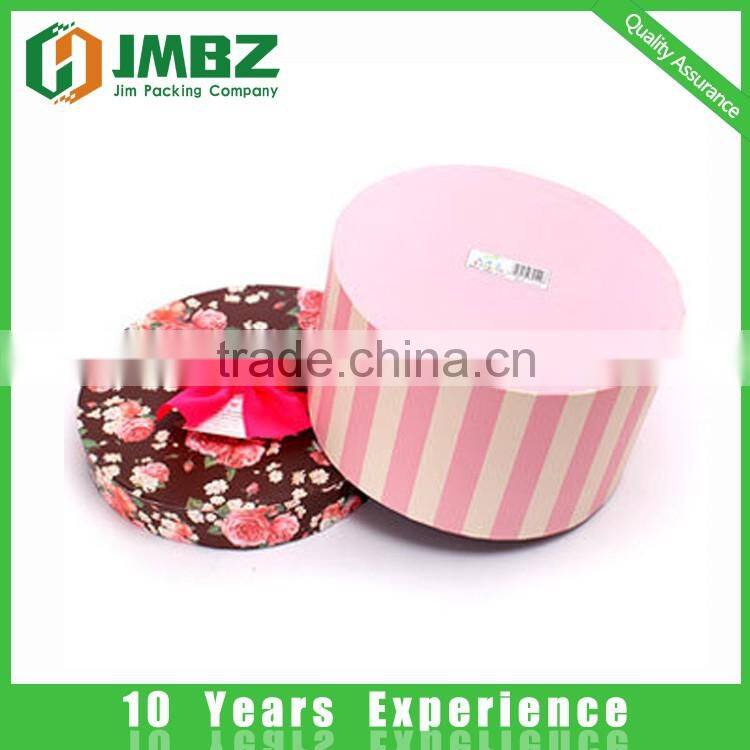 Custom Made Printing Paper Cylinder Cardboard Box, Round Box For Gift