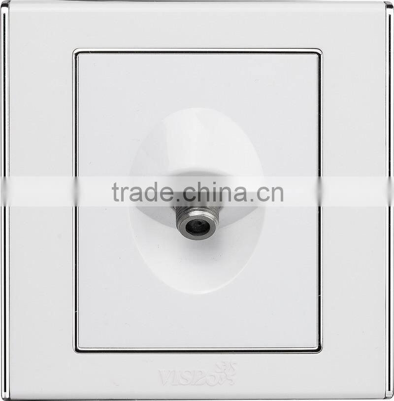 Hot Product PC Material Electric Satellite TV Wall Socket