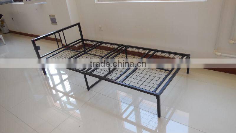 Twin Size Black Metal Bed