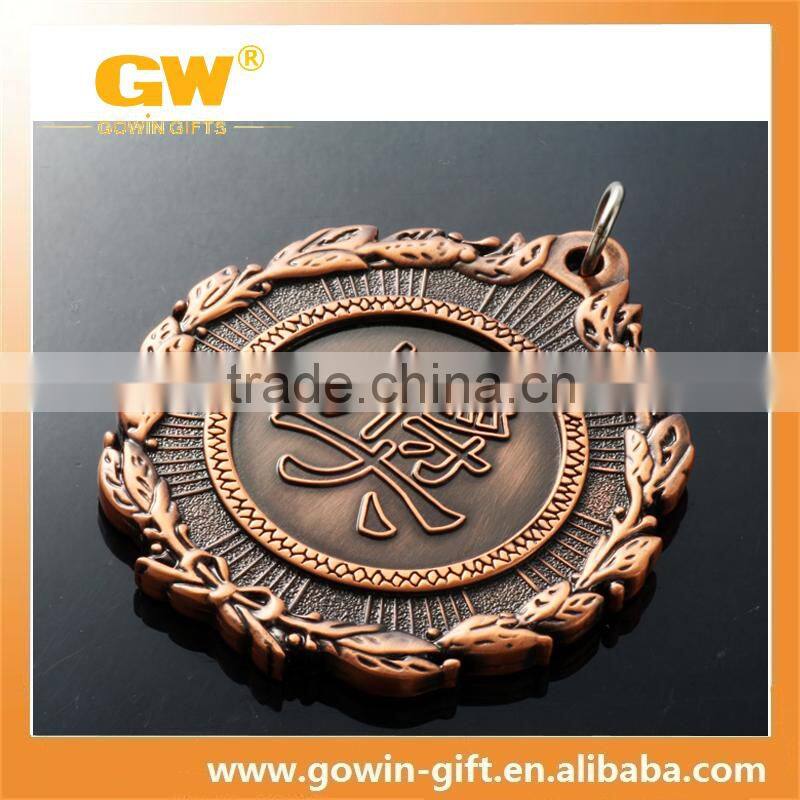 Custom gold metal souvenir hiking award medallion