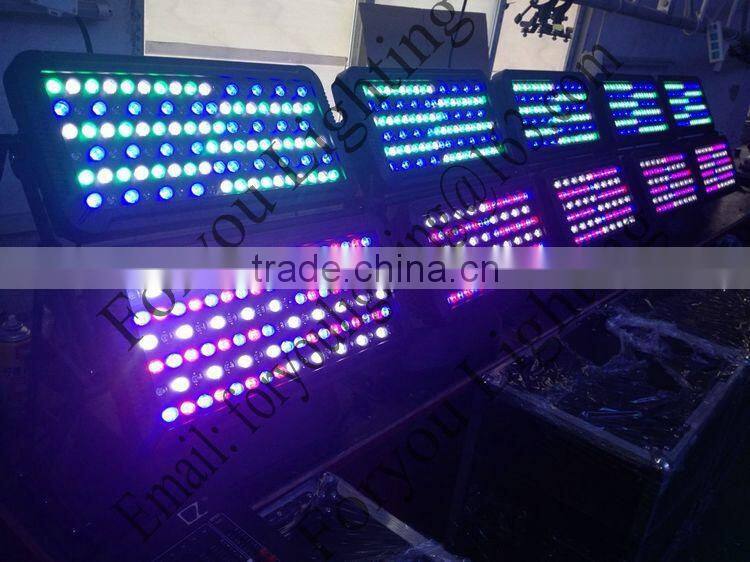 Outdoor Rainproof IP66 Waterproof Wall Wash Building Light 96x18W RGBWAUV 6-IN-1 LED City Color