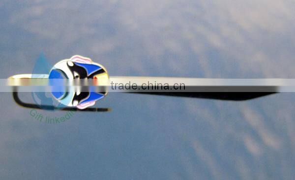 2014 soft enamel metal bookmark / 3d bookmarks china supplier