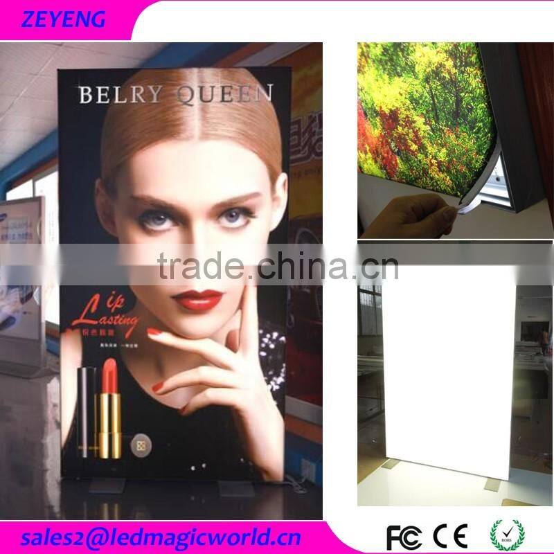 Branded clothing shops advertising lighted billboard Fashionable aluminum frame sign