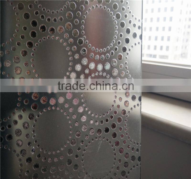 4mm 5mm 6mm 8mm 10mm 12mm china decorative acid etched glass