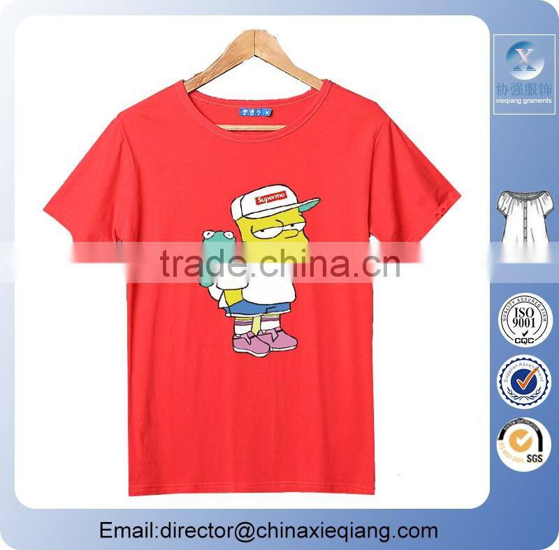 Hotsale t shirt custom with print logo/wholesale t-shirt women for sale