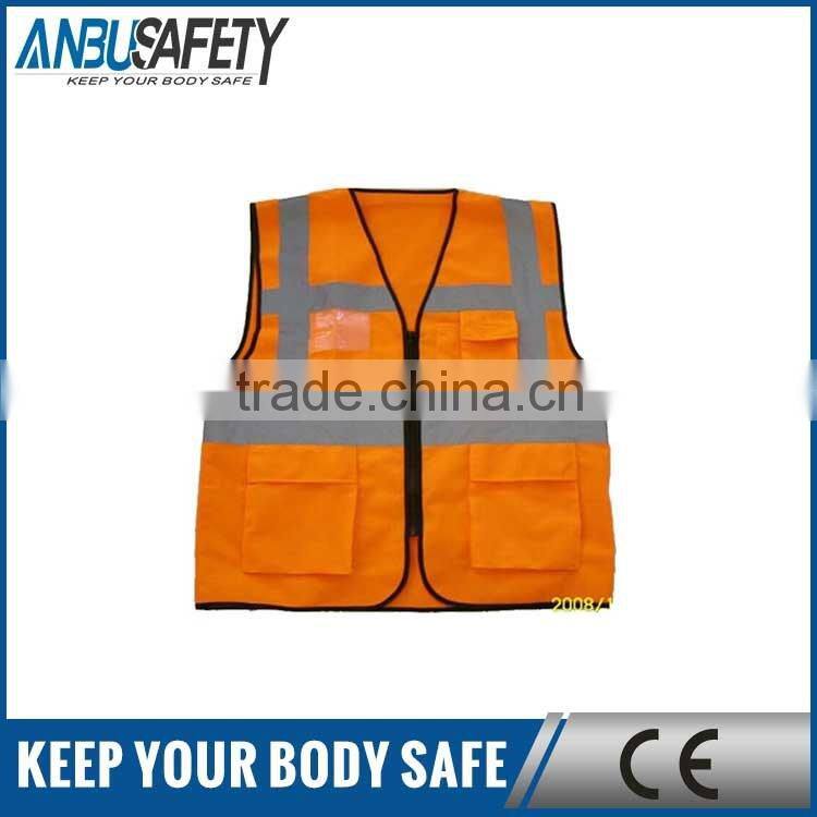 ANSI standard hi visibility safety vest with 2 pockets