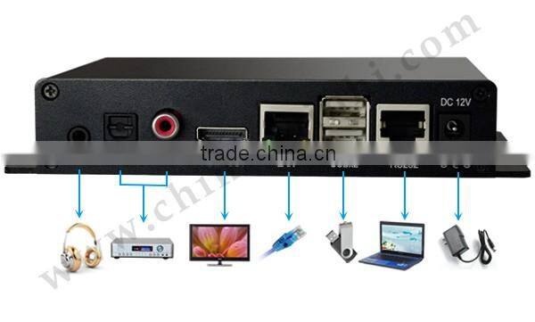 3840 x 2160P 4K Player coaxial RS232 Control Android Box mp3 player with optical output video Streaming device