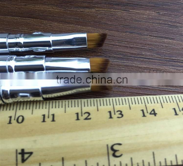 Mini Retractable Brush, Two Head Lip Brush and Concealer Brush, Private Label Mini Brush
