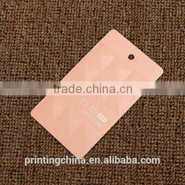 Brand new recycled paper uv swing tag with logo printing