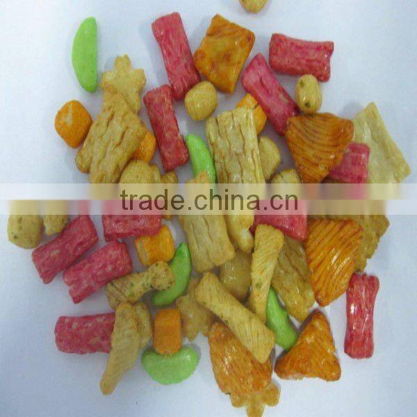 flavored and mixed rice cracker