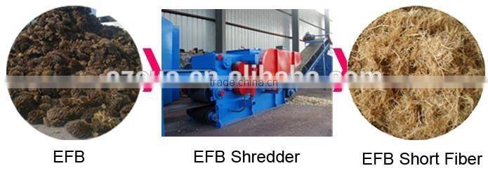Oil Palm Bunch EFB Shredder For Short Fiber