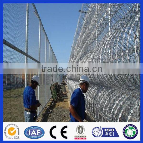 high quality concertina razor wire, barbed razor, razor wire fence for sale