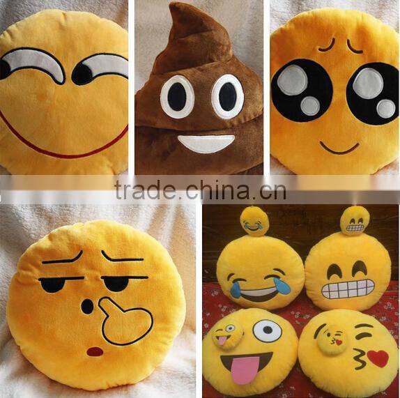 New soft pp cotton custom whatsapp emoji pillow
