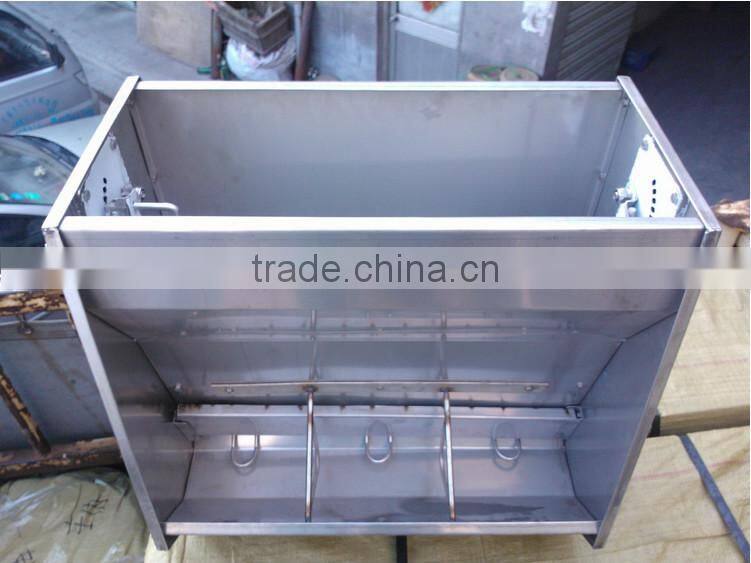 single-side stainless steel pig feed trough for sale