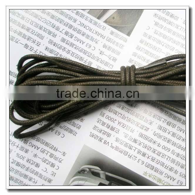 Solid Color children's shoelaces for leather shoe